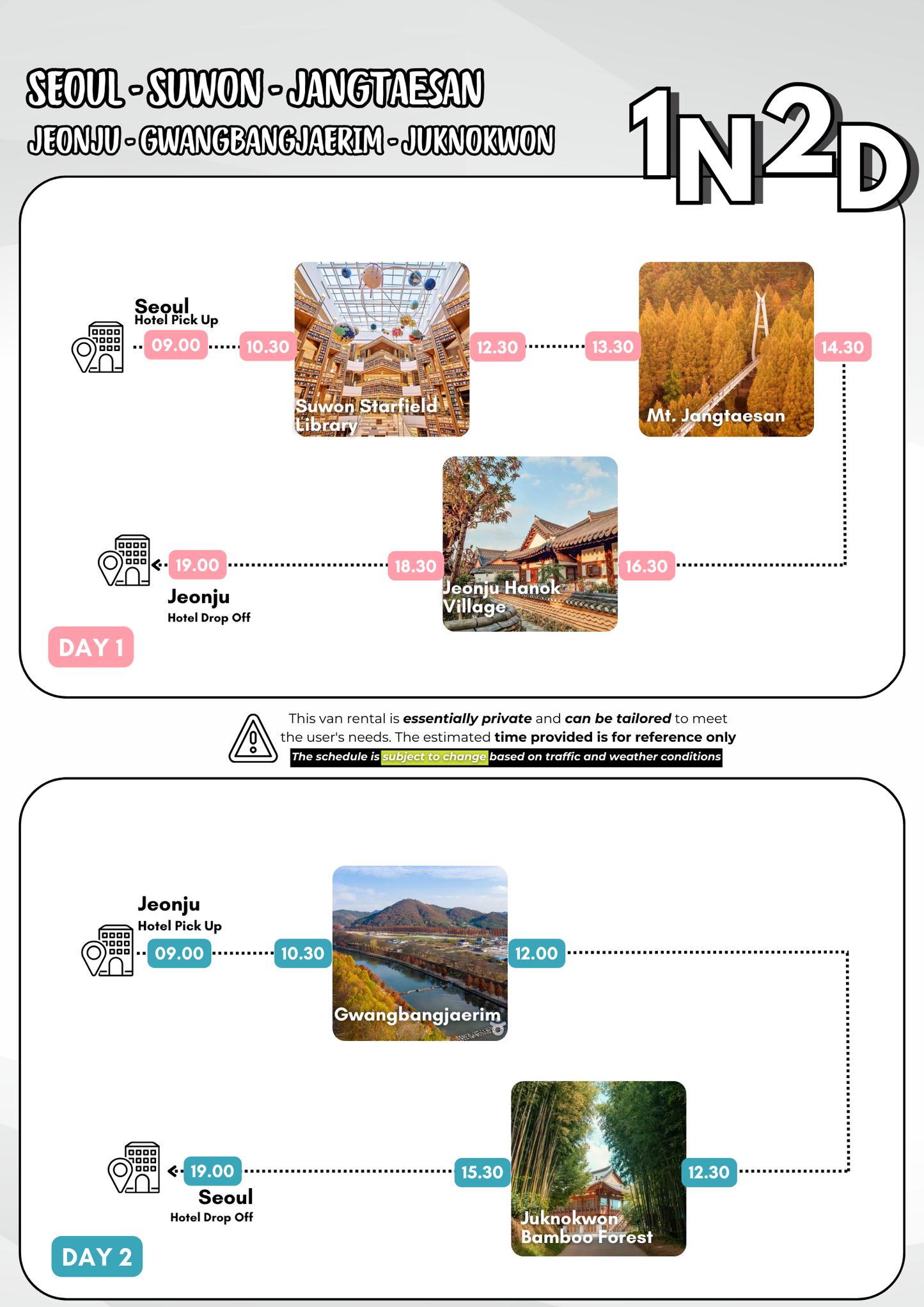 1N2D Seoul - Jeonju - Seoul