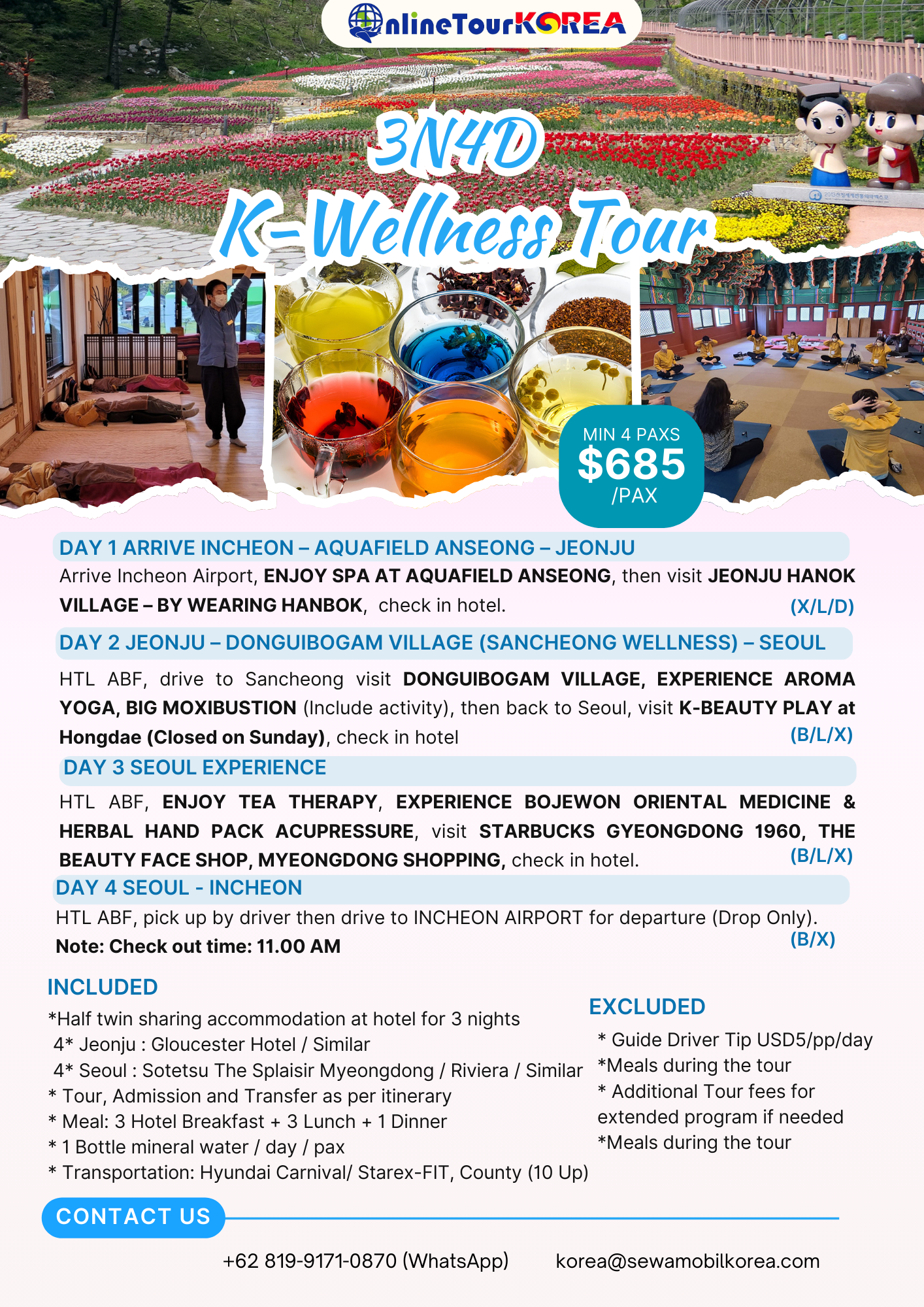 3N4D K-WELLNESS TOUR