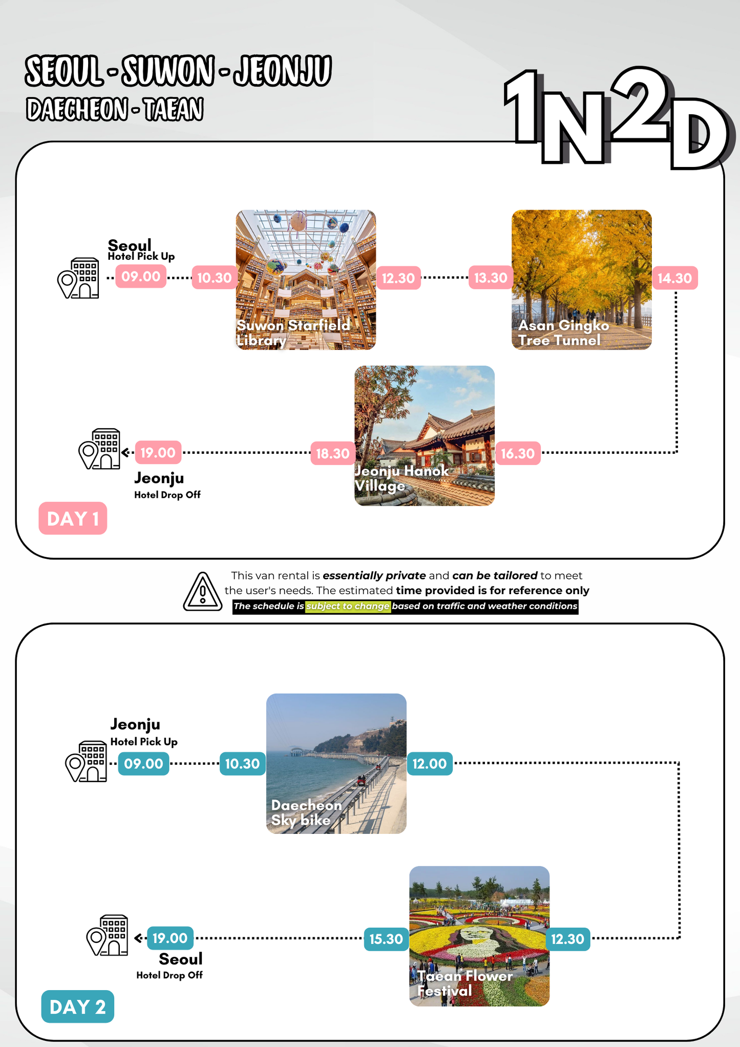 1N2D Seoul - Jeonju - Seoul