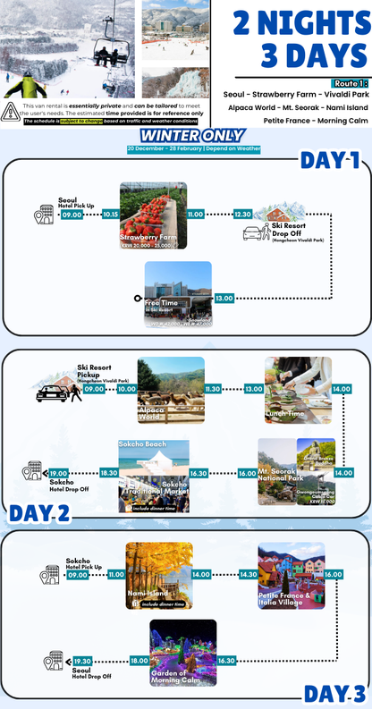 2N3D Seoul - Gunung Sorak - Resor Ski - Seoul (KHUSUS MUSIM DINGIN)