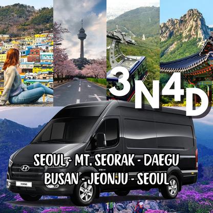 AGENT - 3N4D Seoul - Mt Sorak - Daegu - Busan - Jeonju - Seoul