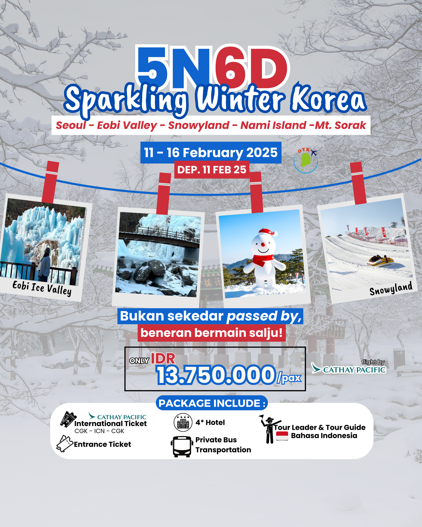 5N6D SPARKLING WINTER KOREA BY CATHAY PACIFIC