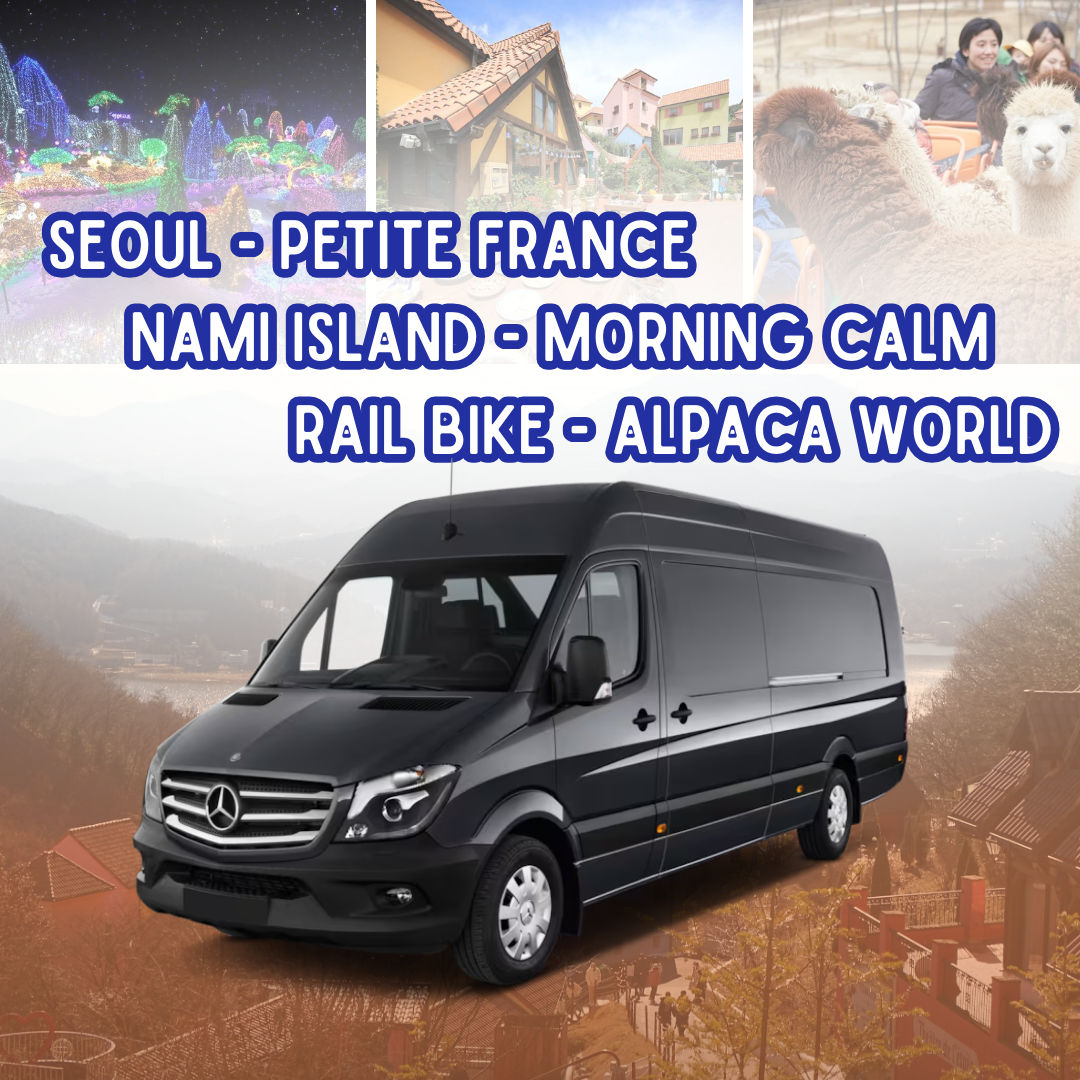 Seoul - Petite France - Pulau Nami - Morning Calm - Sepeda Rel - Alpaca