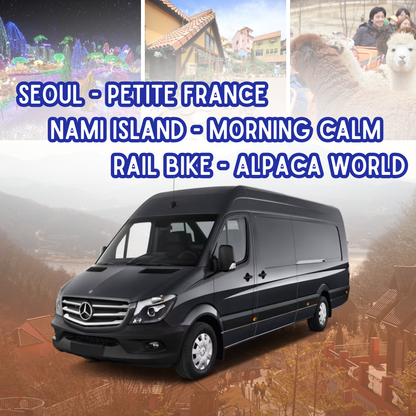 AGENT - Seoul - Petite France - Nami Island - Morning Calm - Rail Bike - Alpaca