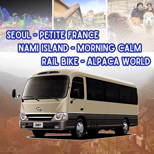 AGEN - Seoul - Petite France - Pulau Nami - Morning Calm - Sepeda Rel - Alpaca