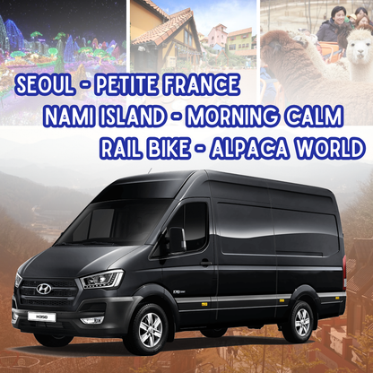 AGEN - Seoul - Petite France - Pulau Nami - Morning Calm - Sepeda Rel - Alpaca