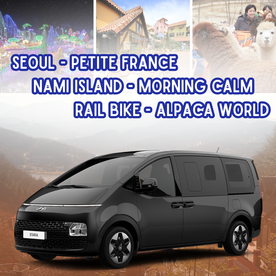 Seoul - Petite France - Pulau Nami - Morning Calm - Sepeda Rel - Alpaca