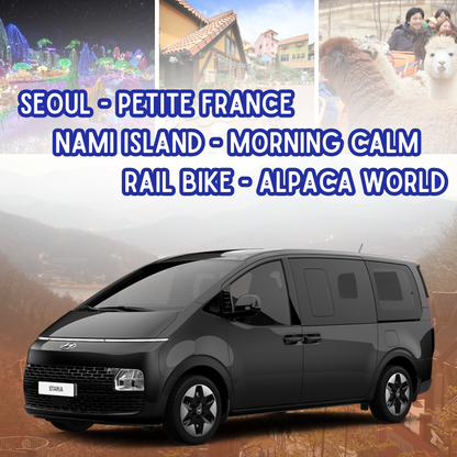 AGEN - Seoul - Petite France - Pulau Nami - Morning Calm - Sepeda Rel - Alpaca